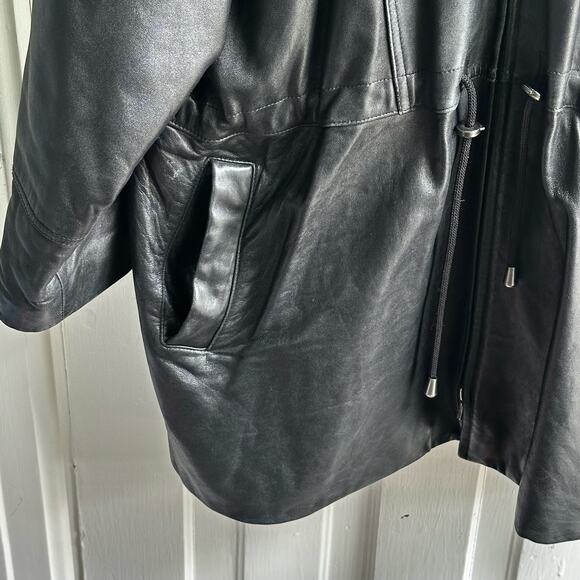 Danier Vintage Leather Drawstring Waist Jacket - Picture 5 of 10